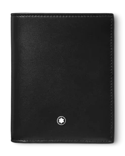 Kompakte Brieftasche 6 cc aus Meisterstück Leder - Schwarz - Leder - MB129677 - Brieftaschen
