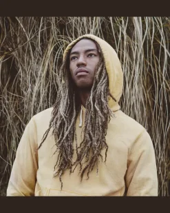 Konfektioniert gefärbtes Kapuzenshirt Yellow