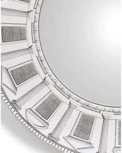 Konvexer Architettura Spiegel - Schwarz