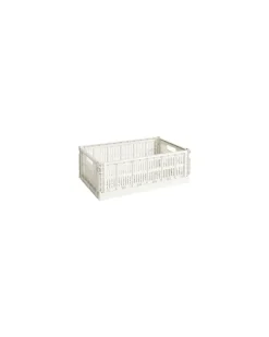 Korb Colour Crate - Beige - Recyceltes Polypropylen - Designer Hay Studio