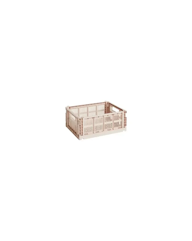 Korb Colour Crate - Beige - Recyceltes Polypropylen - Designer Hay Studio