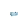 Korb Colour Crate - Blau - Recyceltes Polypropylen - Designer Hay Studio