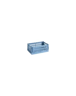 Korb Colour Crate - Blau - Recyceltes Polypropylen - Designer Hay Studio