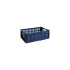 Korb Colour Crate - Blau - Recyceltes Polypropylen - Designer Hay Studio