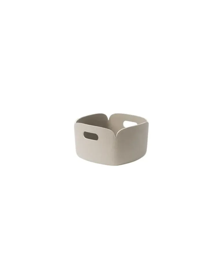 Korb Restore - Beige - Filz, recycelt - Designer Mika Tolvanen