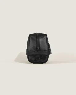 Kosmetik-Clutch aus Extreme Leder - Schwarz - Leder - MB221610 - Kulturtaschen