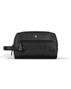 Kosmetik-Clutch aus Extreme Leder - Schwarz - Leder - MB221610 - Kulturtaschen