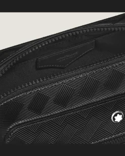 Kosmetik-Clutch aus Extreme Leder - Schwarz - Leder - MB221610 - Kulturtaschen