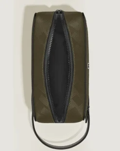 Kosmetik-Clutch aus Extreme Leder - Khaki - Leder - MB221608 - Kulturtaschen