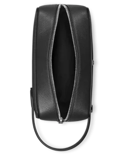 Kosmetik-Clutch aus Sartorial Leder - Schwarz - MB131719 - Kulturtaschen