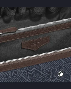 Kosmetiktasche aus 4810 Denim - Blau - Stoff und Leder - MB221502 - Kulturtaschen