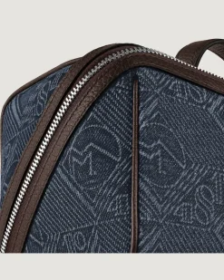 Kosmetiktasche aus 4810 Denim - Blau - Stoff und Leder - MB221502 - Kulturtaschen