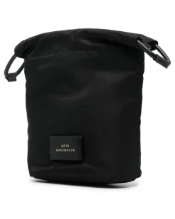 Kosmetiktasche mit Augen-Patch - Schwarz