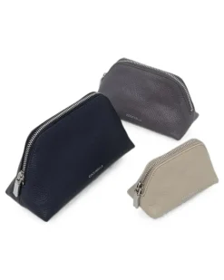 Kosmetiktasche mit Logo-Print - Blau