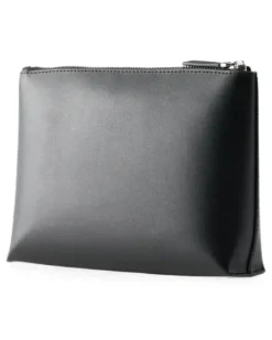 Kosmetiktasche mit perforiertem Logo - Schwarz