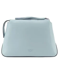 Kosmetiktasche mit Quastendetail - Blau