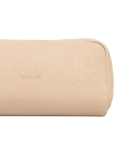 Kosmetiktasche mit Schnalle - Nude