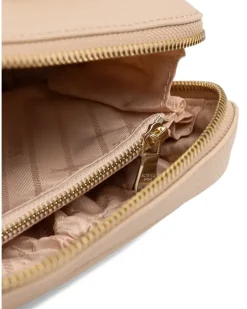 Kosmetiktasche mit Schnalle - Nude