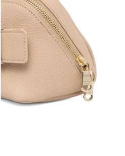 Kosmetiktasche mit Schnalle - Nude