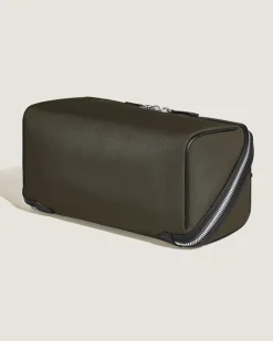 Kosmetiktasche Montblanc Panorama - Khaki - Stoff und Leder - MB222297 - Kulturtaschen