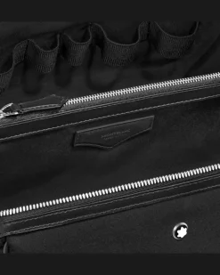 Kosmetiktasche Montblanc Panorama - Schwarz - Stoff und Leder - MB222295 - Taschenaccessoires