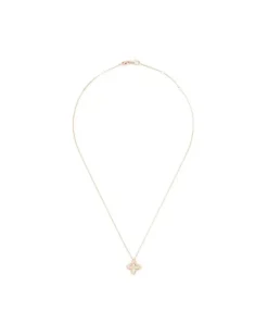 18kt Rose Gold Princess Flower Dubai Diamond Necklace Continuty