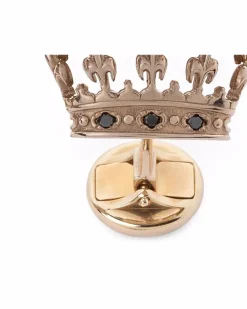 18kt Royal Weißgold-Manschettenknöpfe mit Diamanten - Silber