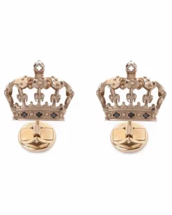 18kt Royal Weißgold-Manschettenknöpfe mit Diamanten - Silber