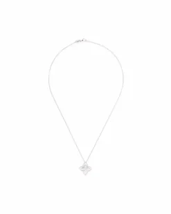 18kt White Gold Princess Flower Dubai Diamond Necklace Continuty