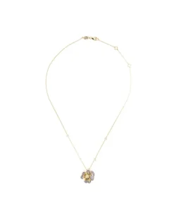 18kt Yellow Gold Sapphire Pendant Necklace Continuty