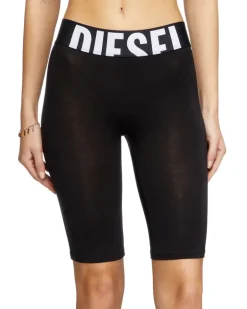 Kurze Hose mit Cut-off-Logo - Hosen - Damen - Schwarz