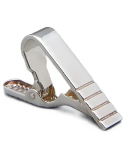 Kurze Krawattenklammer aus Sterlingsilber