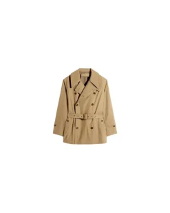 Kurzer Trenchcoat Green