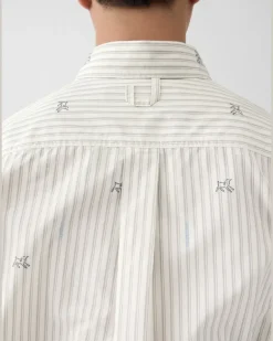 La Chemise Simon Manches Longues - Jacquard Stripes Logo