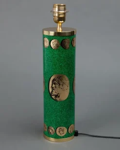 Lampe mit Kamee-Print - Grün