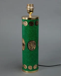 Lampe mit Kamee-Print - Grün