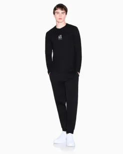 Langarmshirt aus Baumwolljersey mit Logoprint Icon Schwarz