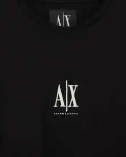 Langarmshirt aus Baumwolljersey mit Logoprint Icon Schwarz