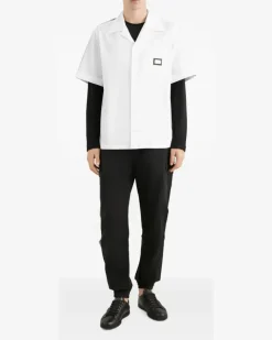 Langarmshirt mit Logo-Detail - Schwarz