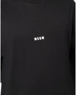 Langarmshirt mit Logo-Print - Schwarz
