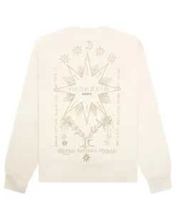 Langarmshirt mit Print - Nude