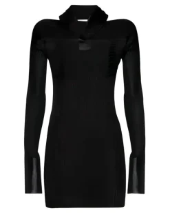 Langarmshirt mit rundem Ausschnitt - Schwarz