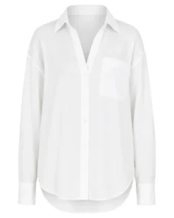 Langarmshirt - Weiß