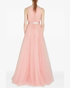 Langes Tüllkleid - Rosa