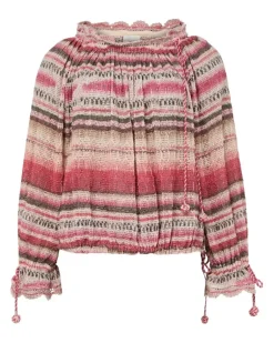 Langärmeliges Top Nalyna Pink