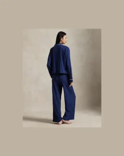 Langärmliger Pyjama aus Jersey Blue