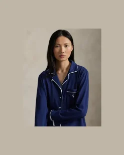 Langärmliger Pyjama aus Jersey Blue
