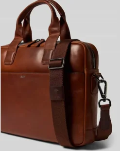 Laptoptasche aus echtem Rindsleder Modell 'Cerratano Pandion Cognac