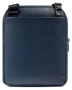 Laptoptasche aus Leder - Blau