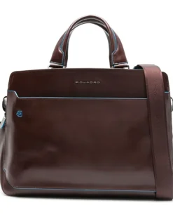 Laptoptasche aus Leder - Braun